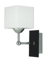 Lampa ścienna Cubetto 1xE27 biały + wenge 13 cm