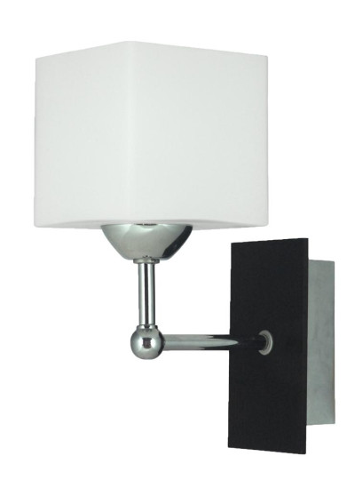 Lampa ścienna Cubetto 1xE27 biały + wenge 13 cm