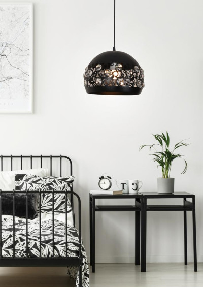Jolina pendant light 1xE27 black 30 cm - product image 2