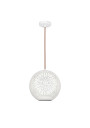 Lampa wisząca Bene 1xE27 biały 25 cm