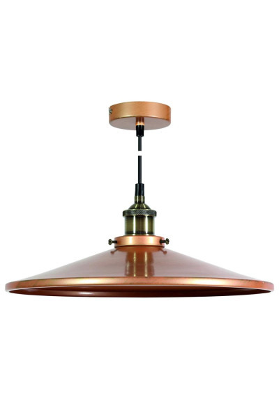 Tila pendant light 1xE27 copper 36 cm