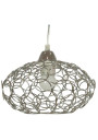 Lampa wisząca Pinia 1xE27 chromowy 25 cm