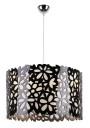 Simona pendant light 3xE14 black 40 cm