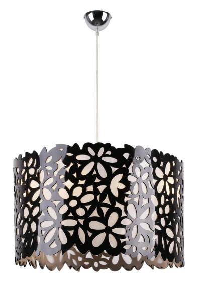 Simona pendant light 3xE14 black 40 cm