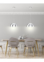 Lampa wisząca Dorada 1xE27 chromowy 30 cm - zdjęcie produktu 4