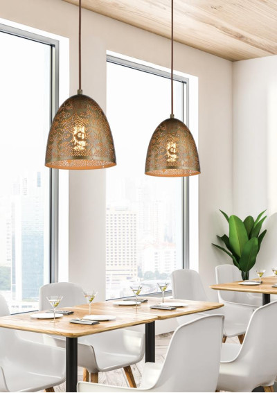 Lampa wisząca Sfinks 1xE27 patynowy 20 cm - zdjęcie produktu 2