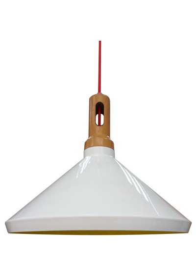 Robinson pendant light 1xE27 white 35 cm