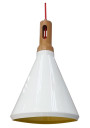 Lampa wisząca Robinson 1xE27 biały 26 cm