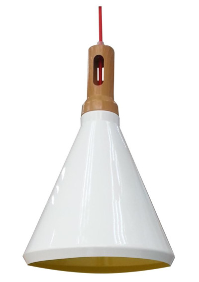 Lampa wisząca Robinson 1xE27 biały 26 cm