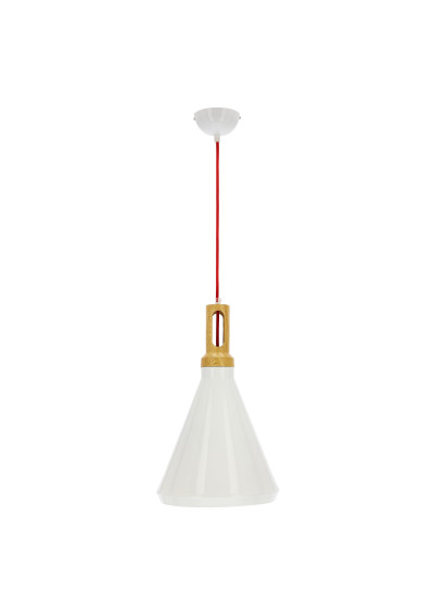 Lampa wisząca Robinson 1xE27 biały 26 cm - zdjęcie produktu 3