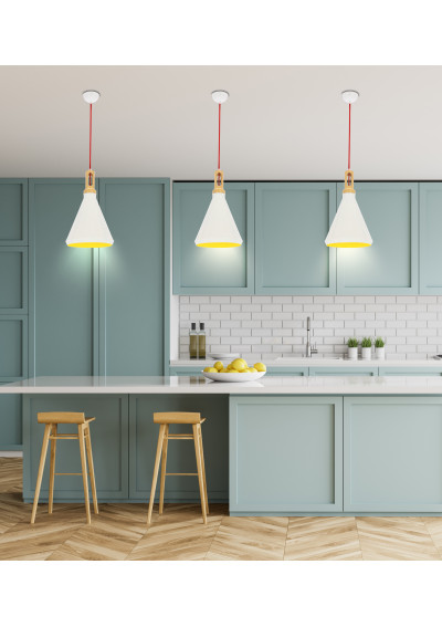 Robinson pendant light 1xE27 white 26 cm - product image 8