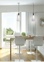 Lampa wisząca Manila 1xE27 bezbarwny 15 cm - zdjęcie produktu 1