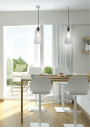 Lampa wisząca Manila 1xE27 bezbarwny 15 cm - zdjęcie produktu 2
