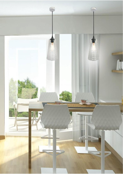 Lampa wisząca Manila 1xE27 bezbarwny 15 cm - zdjęcie produktu 2