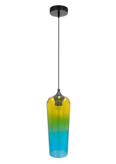 Lampa wisząca Eol 1xE27 żółto zielony 11 cm