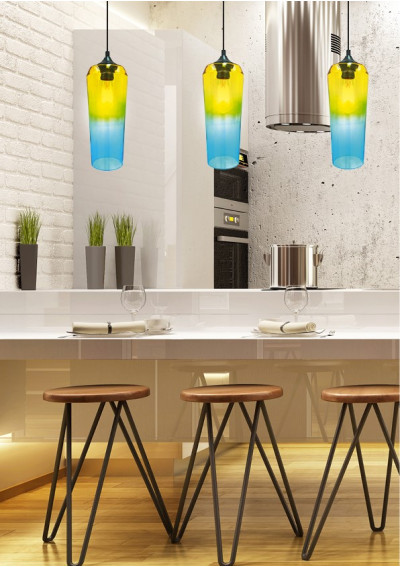 Eol pendant light 1xE27 żółto green 11 cm - product image 1