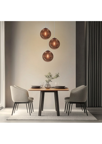 Lampa wisząca Club 1xE27 patynowy 28 cm - zdjęcie produktu 1