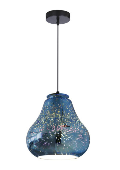Galactic pendant light 1xE27 blue 19 cm