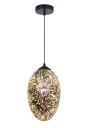 Galactic pendant light 1xE27 bursztynowy 20 cm
