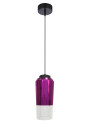 Lampa wisząca Tube 1xE27 fioletowy 13 cm
