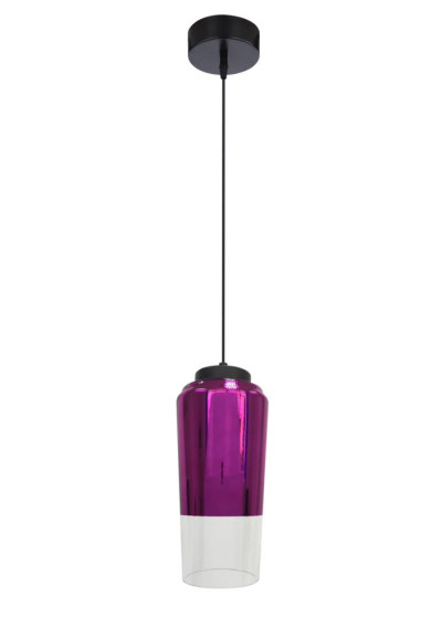 Lampa wisząca Tube 1xE27 fioletowy 13 cm