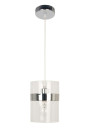 Lampa wisząca Brando 1xE27 chromowy + bezbarwny 15 cm