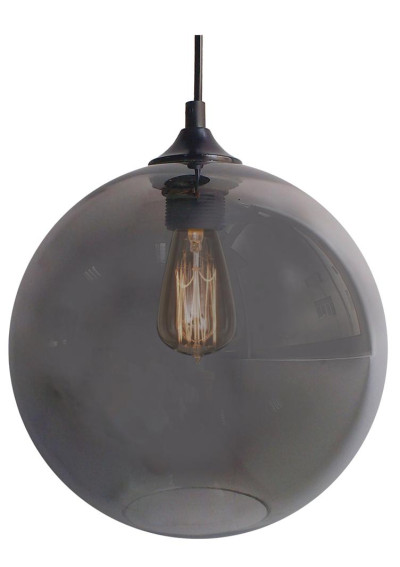 Lampa wisząca Edison 1xE27 srebrny 25 cm