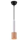 Tantal pendant light 1xGU10 white / drewniany 7,5 cm