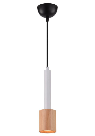 Tantal pendant light 1xGU10 white / drewniany 7,5 cm