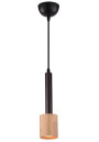 Tantal pendant light 1xGU10 ciemna kawa / drewniany 7,5 cm