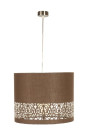 Lampa wisząca Arabesca 1xE27 brązowy 33 cm