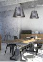 Platino pendant light 1xE27 srebrno grey 35 cm - product image 2