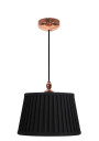Lampa wisząca Amore 1xE27 czarny 30 cm