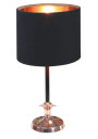 Lampa stołowa Violino 1xE14 miedziany + czarny 17 cm