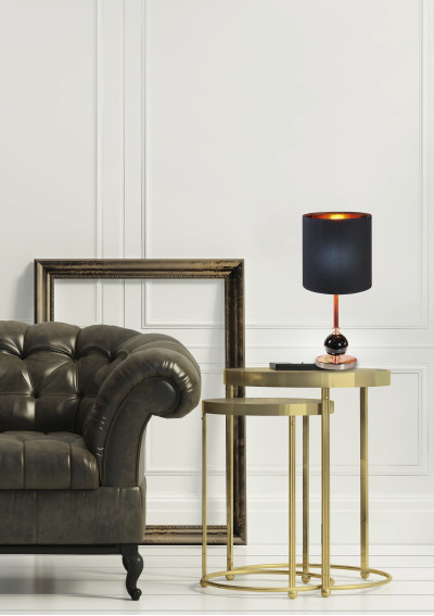 Melba table lamp 1xE14 copper / black 17 cm - product image 1
