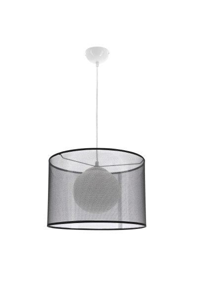 Lampa wisząca Chicago 1xE27 czarny 35 cm