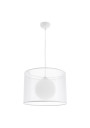 Chicago pendant light 1xE27 white 35 cm