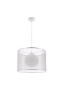 Lampa wisząca Chicago 1xE27 srebrny 35 cm