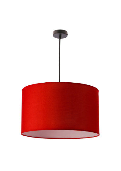 Lampa wisząca Onda 1xE27 czerwony 40 cm