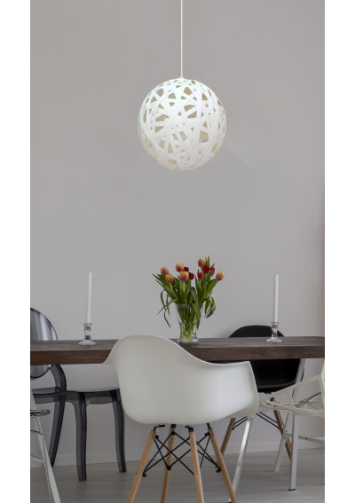 Frida pendant light 1xE27 white 40 cm - product image 1