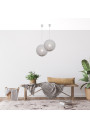 Caruba pendant light 1xE27 white 30 cm - product image 1
