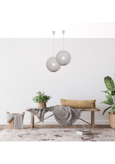 Caruba pendant light 1xE27 white 30 cm - product image 1