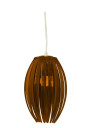 Abuko pendant light 1xE27 brown 18 cm