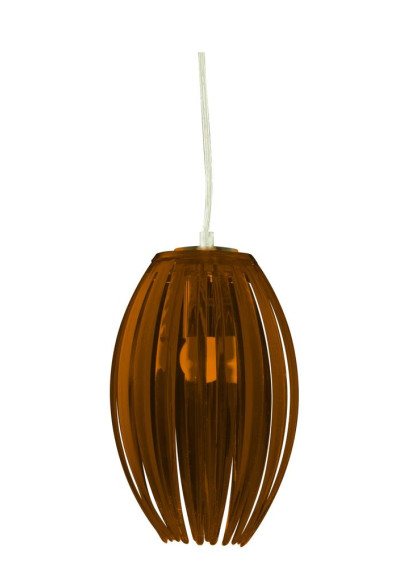 Lampa wisząca Abuko 1xE27 brązowy 18 cm
