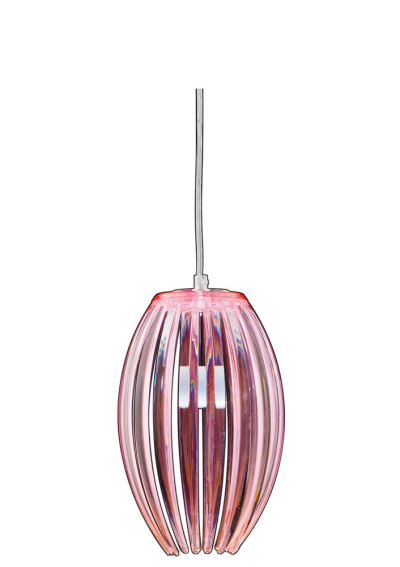 Lampa wisząca Abuko 1xE27 różowy 18 cm