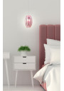 Lampa wisząca Abuko 1xE27 różowy 18 cm - zdjęcie produktu 1