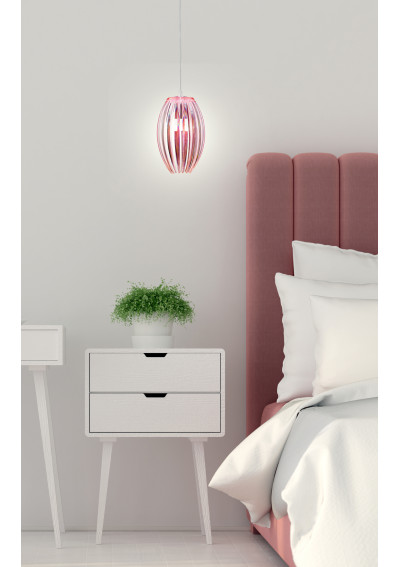 Abuko pendant light 1xE27 pink 18 cm - product image 1