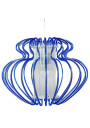 Lampa wisząca Imperia 1xE27 niebieski 52 cm