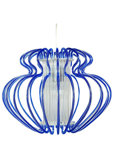 Lampa wisząca Imperia 1xE27 niebieski 52 cm
