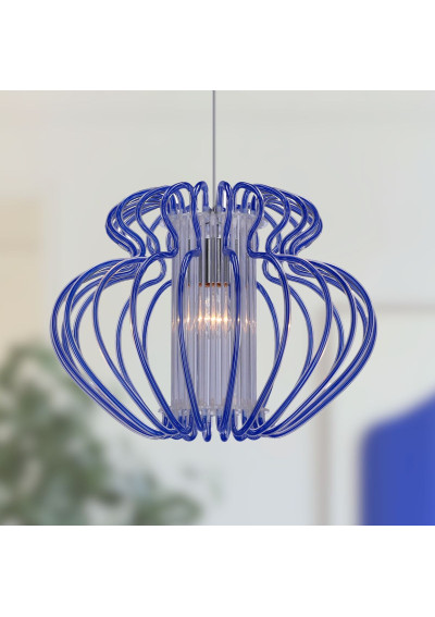 Imperia pendant light 1xE27 blue 52 cm - product image 1